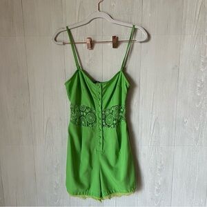Cute Green Romper